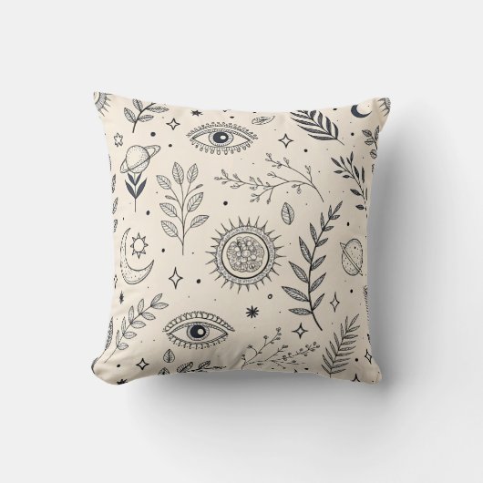 Celestial Botanical Pattern (5) クッション (正面)
