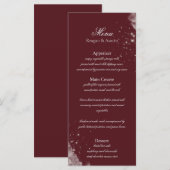 Celestial Burgundy Starlight Menu メニュー (正面/裏面)