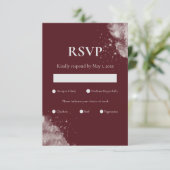 Celestial Burgundy Starlight RSVP Cards (スタンド正面)