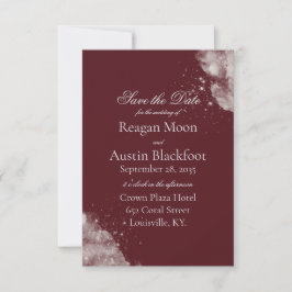 Celestial Burgundy Starlight Save the Date セーブザデート