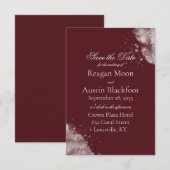 Celestial Burgundy Starlight Save the Date セーブザデート (正面/裏面)