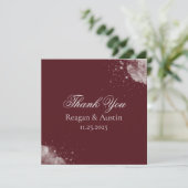 Celestial Burgundy Starlight Thank Cards サンキューカード (スタンド正面)