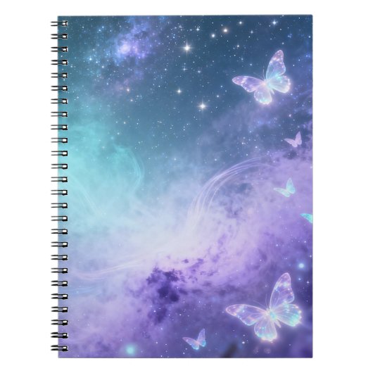 Celestial Butterfly Spiral Notebook ノートブック (正面)