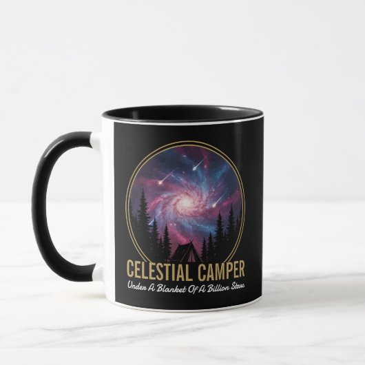 Celestial Camper Galaxy Night Scene マグカップ (左)