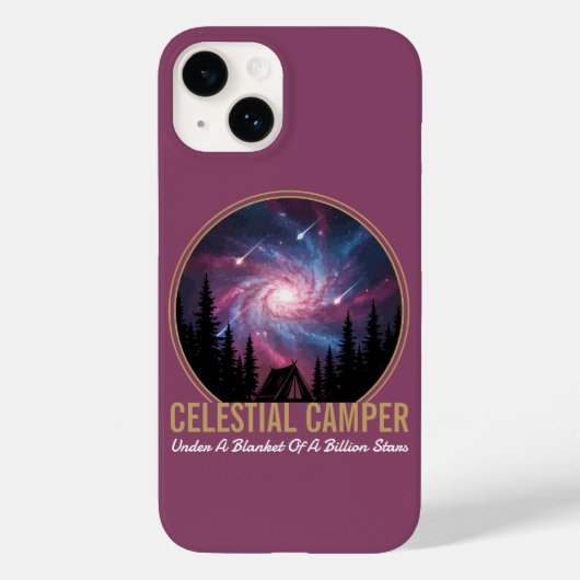 Celestial Camper Galaxy Night Scene Case-Mate iPhoneケース (裏面)