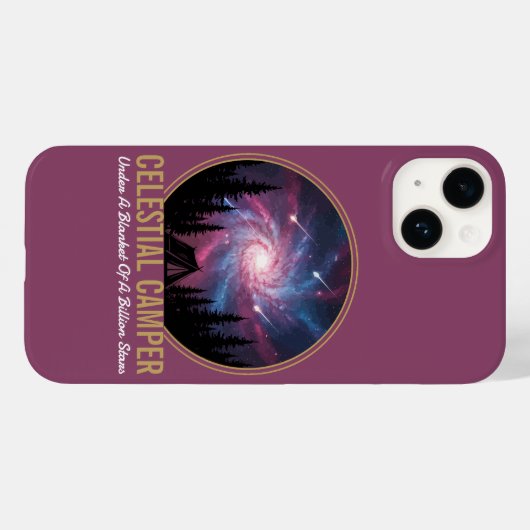 Celestial Camper Galaxy Night Scene Case-Mate iPhoneケース (裏面 (横))