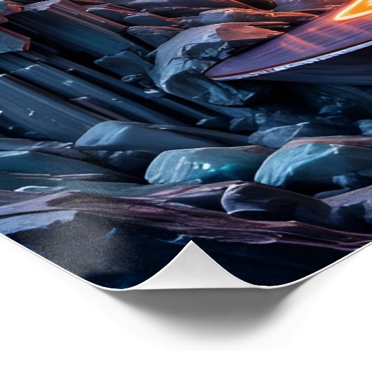 Celestial Cascade Sculpture ポスター (コーナー)