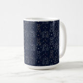 Celestial Cat Constellation Coffee Mug コーヒーマグカップ (正面右)