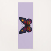 Celestial Cat-Eye Butterfly Lavender Sun Moon Boho ヨガマット (正面)