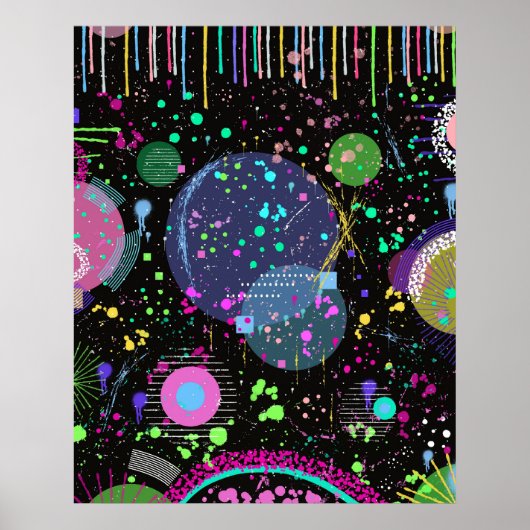 Celestial Celebrations: Maximalist Abstract Art  ポスター (正面)