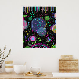 Celestial Celebrations: Maximalist Abstract Art  ポスター
