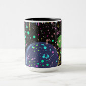 Celestial Celebrations: Maximalist Abstract Art  マグカップ (中央)