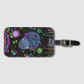 Celestial Celebrations: Maximalist Abstract Art ラゲッジタグ (正面横)