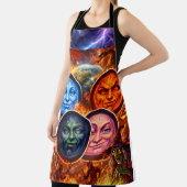 Celestial chaos fantasy ritual Gothic elemental ap エプロン (インサイチュ)