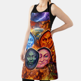 Celestial chaos fantasy ritual Gothic elemental ap エプロン