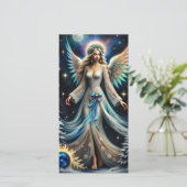 Celestial Christmas Angel in Winter Night シーズンカード (スタンド正面)