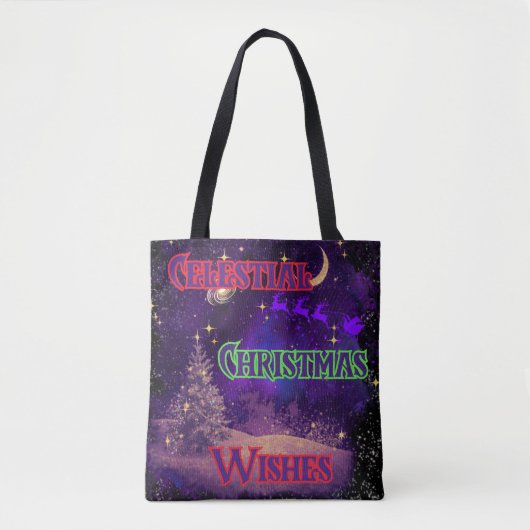 Celestial Christmas Tote Bag トートバッグ (正面)