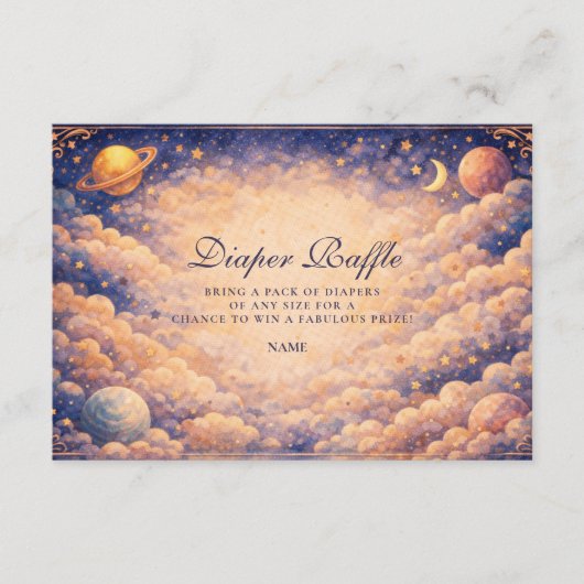 Celestial Cloud Planets Diapper Raffle  エンクロージャーカード (正面)