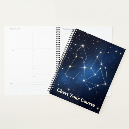 Celestial Constellation Map | Silver Foil Star Cha プランナー手帳 (ディスプレー)