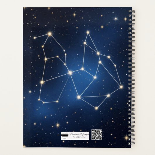 Celestial Constellation Map | Silver Foil Star Cha プランナー手帳 (裏面)