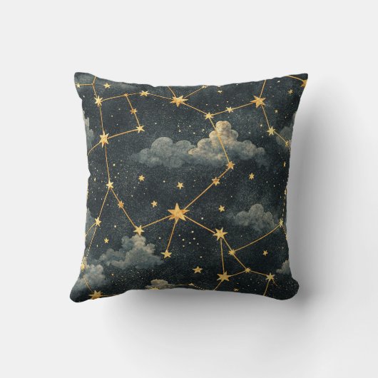Celestial Constellation Star Pattern (1) クッション (裏面)