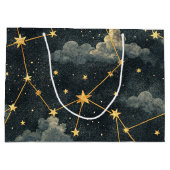 Celestial Constellation Star Pattern (1) ラージペーパーバッグ (裏面)