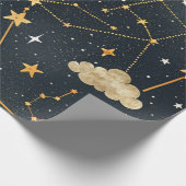 Celestial Constellation Star Pattern (2) ラッピングペーパー (角)