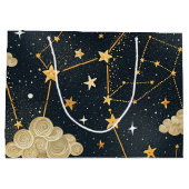 Celestial Constellation Star Pattern (2) ラージペーパーバッグ (裏面)