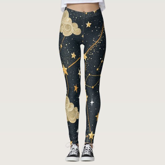 Celestial Constellation Star Pattern (2) レギンス (正面)