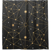 Celestial Constellation Star Pattern (3) シャワーカーテン (正面)