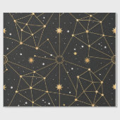 Celestial Constellation Star Pattern (3) ラッピングペーパー (フラット)