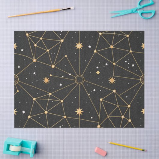Celestial Constellation Star Pattern (3) 薄葉紙 (クラフト)
