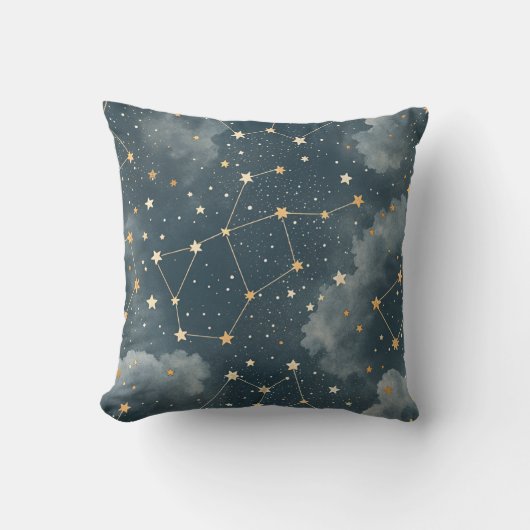 Celestial Constellation Star Pattern (4) クッション (正面)
