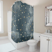 Celestial Constellation Star Pattern (4) シャワーカーテン (インサイチュ)