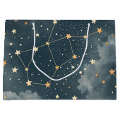Celestial Constellation Star Pattern (4) ラージペーパーバッグ (正面)