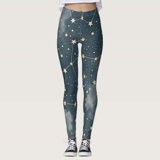 Celestial Constellation Star Pattern (4) レギンス (正面)