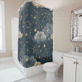 Celestial Constellation Star Pattern (5) シャワーカーテン (インサイチュ)