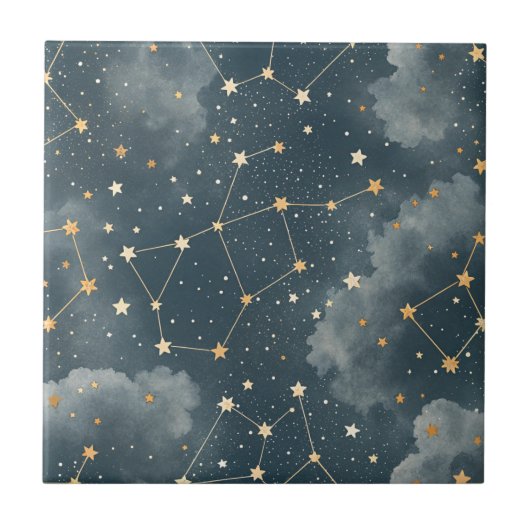Celestial Constellation Star Pattern (5) タイル (正面)