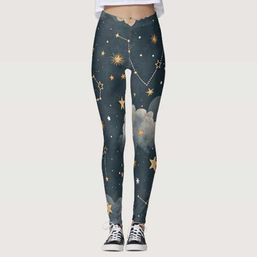 Celestial Constellation Star Pattern (5) レギンス (正面)