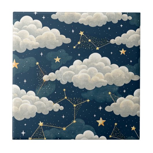 Celestial Constellation Star Pattern (6) タイル (正面)
