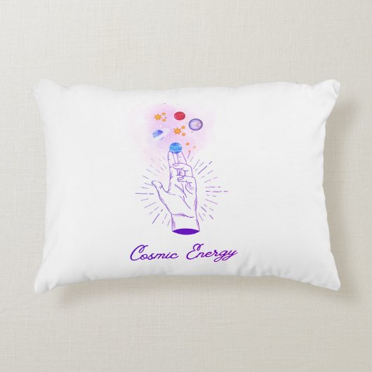Celestial Cosmic Hand Accent Pillow - Minimalist M アクセントクッション (正面)