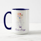 Celestial Cosmic Hand Coffee Mug - Minimalist Myst マグカップ (左)
