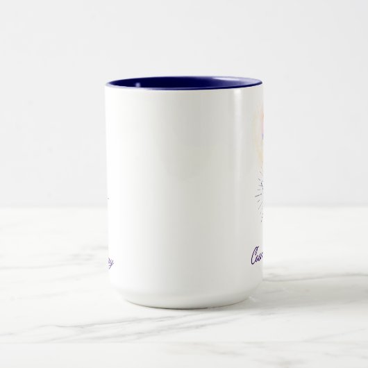 Celestial Cosmic Hand Coffee Mug - Minimalist Myst マグカップ (中央)