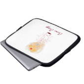 Celestial Cosmic Hand Electronics Bag - Minimalist ラップトップスリーブ (正面下部)