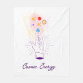 Celestial Cosmic Hand Fleece Blanket - Mystical Mi フリースブランケット (正面)