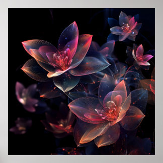 Celestial Cosmic Lotus Bloom ポスター