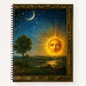 Celestial Cosmos Derived From Flammarion Engraving ノートブック (正面)