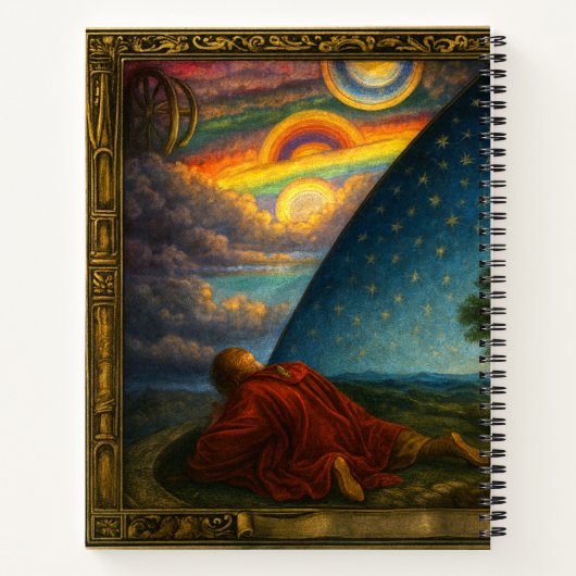 Celestial Cosmos Derived From Flammarion Engraving ノートブック (裏面)