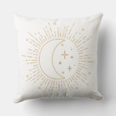 Celestial Crescent Moon Ramadan Pillow  クッション (裏面)