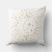 Celestial Crescent Moon Ramadan Pillow  クッション (正面)